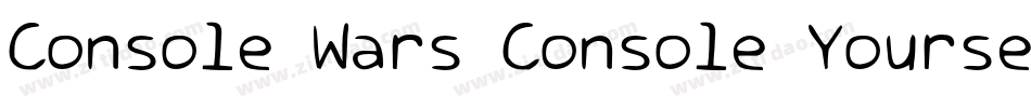 Console Wars Console Yourself字体转换